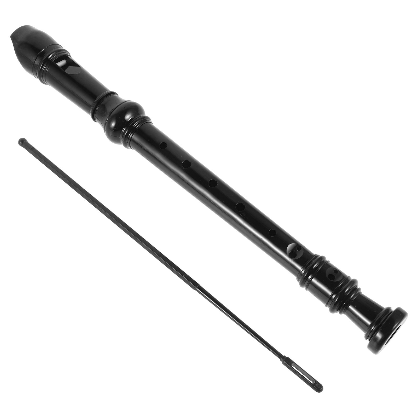 Soprano Recorder Plastic - 8홀 검은색 투명 ABS 재질의 소프라노