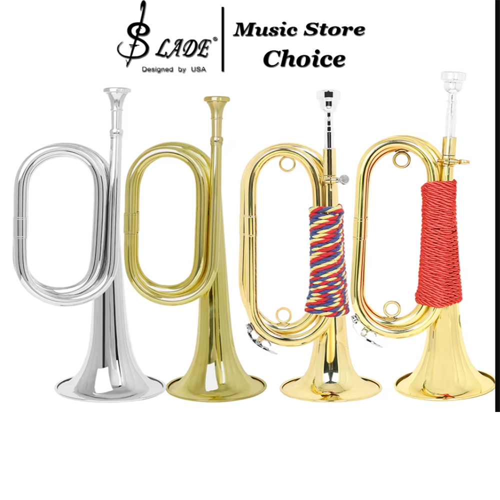 Musical Instrument Bugle - Bb 미니 버글 트럼펫 금관악기 골드