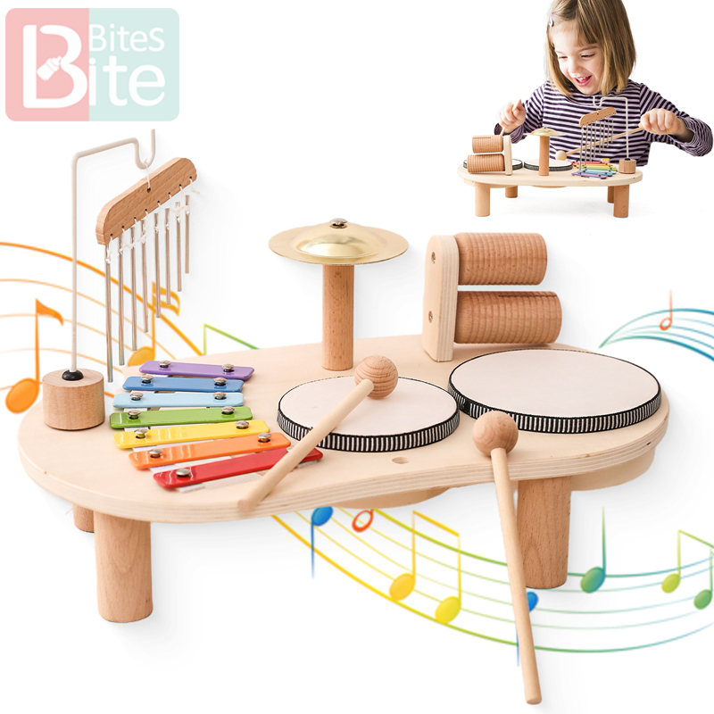 Musical Instrument Harmonium - 아기 교육 장난감 나무 Aeolian Bells